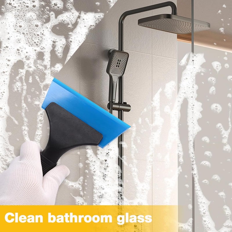 Gomake Vinyl Wrap Tool Set Window Tint Kit,Window Tint Tools Small Rubber Squeegee, Car Window Tint Application Kit,Vinyl Wrap Tools Felt Squeegee for Car Wrapping,Window Cleaning (Blue) - Image 4